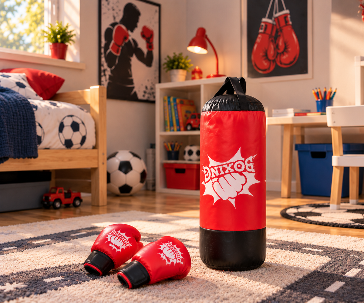Dečiji Boks Set – Vreća za Udaranje sa Rukavicama 🥊🔥