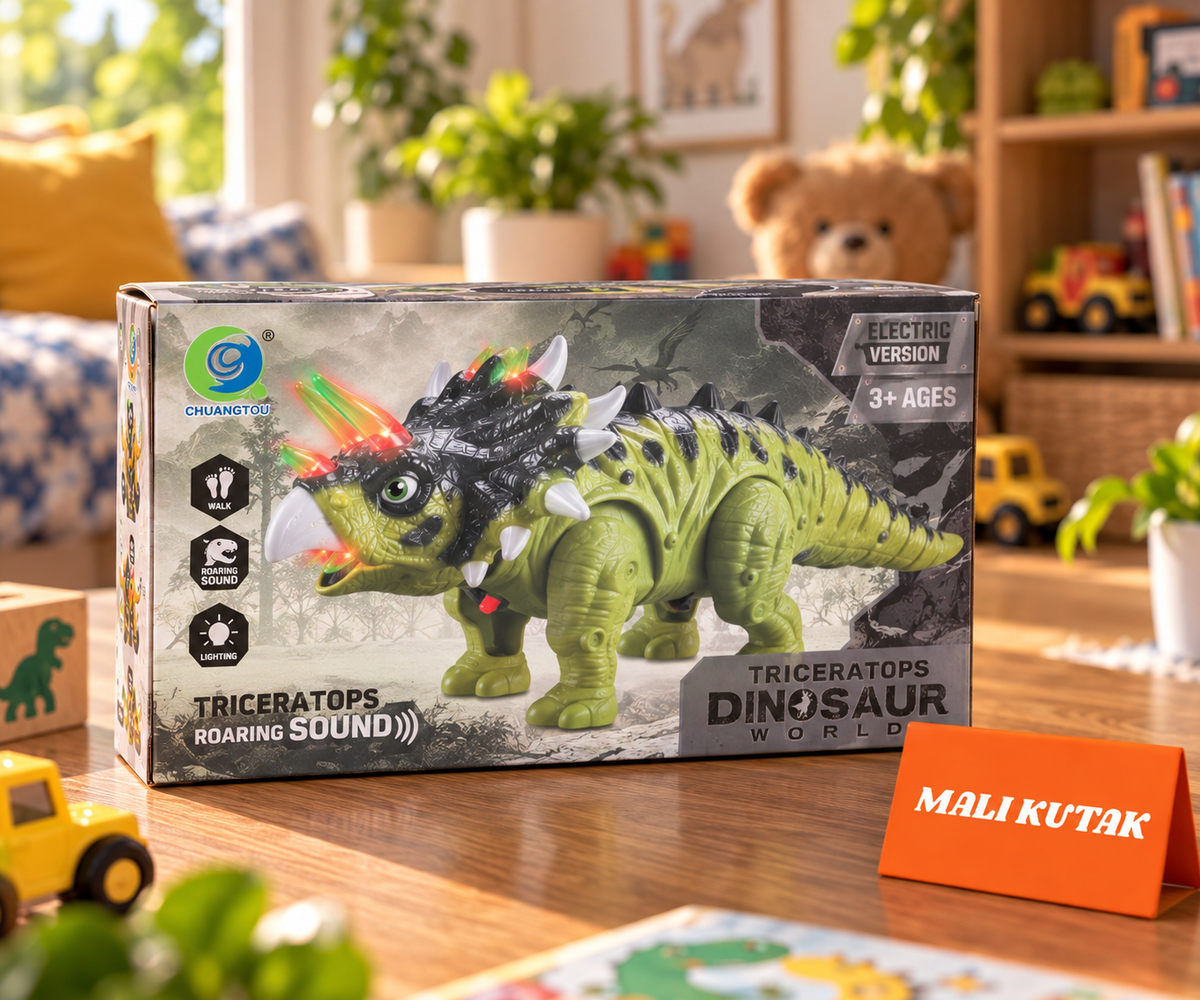 Triceratops Dino – Dinosaur sa Svetlom, Zvukom i Pokretom 🦖🔥